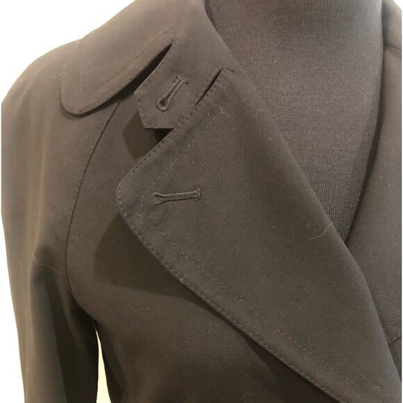 Theory Four Button Double Breasted Wool Black Blazer Jacket Size P Career - Picture 3 of 14